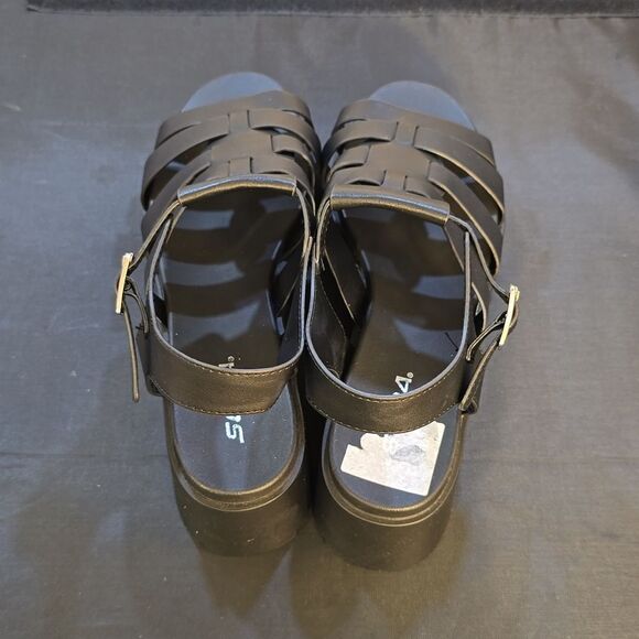 BRAND NEW SANDALS OPEN TOE FISHERMAN MULTI STRAP GLADIATOR PLATFORM SANDAL - Picture 5 of 16